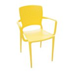 Cadeira Tramontina com Braço Safira Amarela –