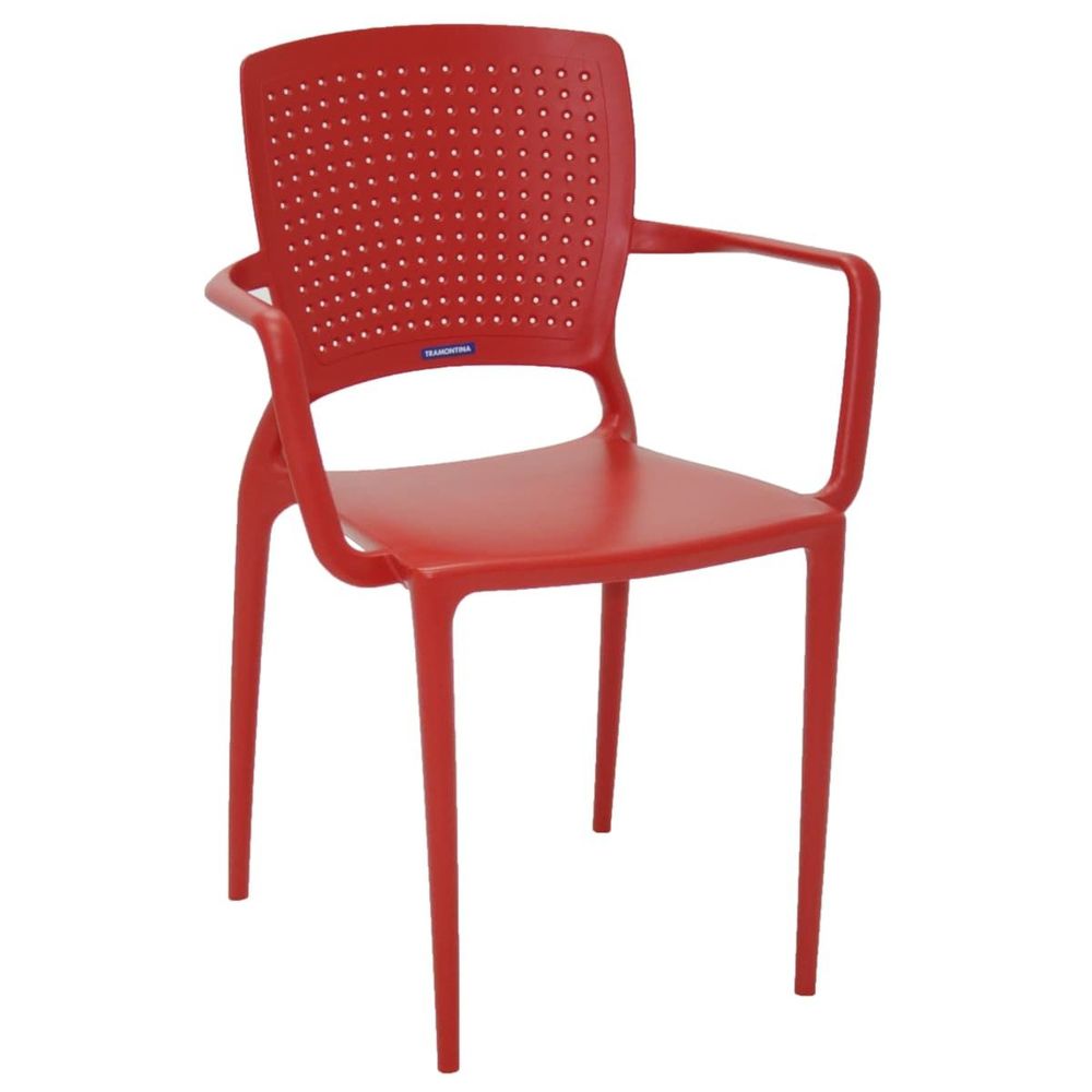 Cadeira Tramontina com Braço Safira Vermelha –