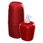 Kit Astra para Banheiro com 2Pcs Vermelho