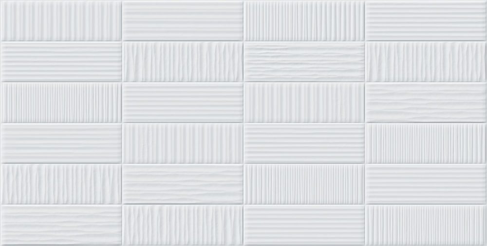 Porcelanato Bianco Gres 53×106 Grid Satin Ret 1,7m/3Pçs