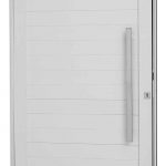 Porta Social Pivotante C/Lambris e Puxador Horiz. Alumifort Dir. Br. 216x100x8