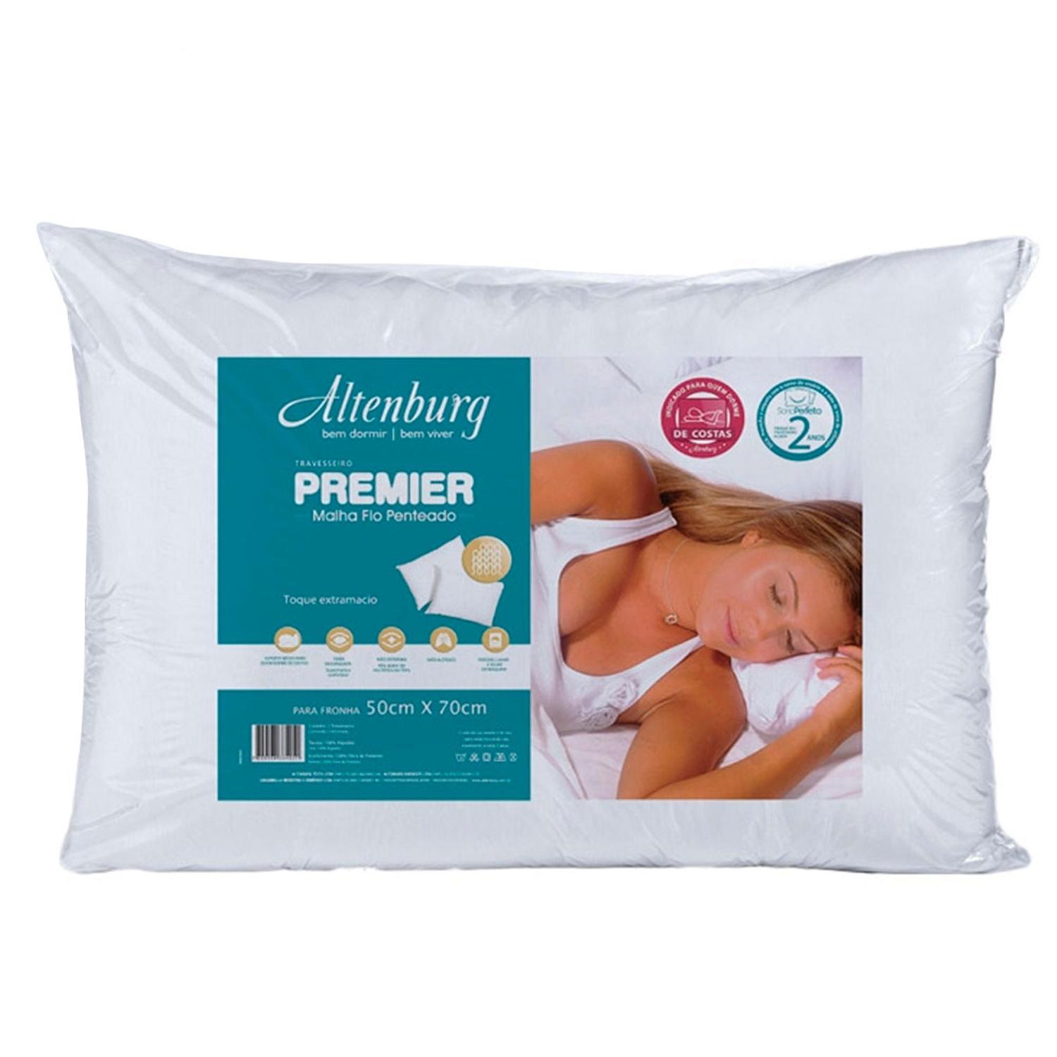Travesseiro Altenburg 50×70 Premier Soft PVC Branco