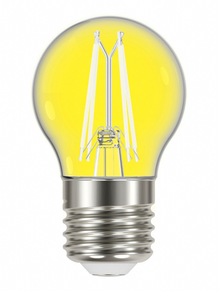 Lâmpada Taschibra LED Filamento Color G45 Amarela