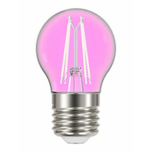 Lâmpada Taschibra LED Filamento Color G45 Rosa