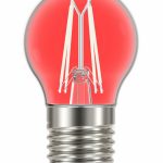 Lâmpada Taschibra LED Filamento Color G45 Vermelha