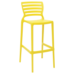 Cadeira Tramontina Sofia Alta Bar Amarelo