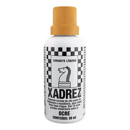 Corante Xadrez Ocre 50ML - Varejão das Tintas - Um mundo colorido ao seu  alcance