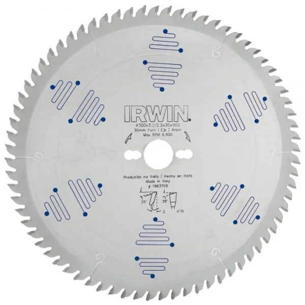 Disco Serra Circular 12'' 96D Irwin