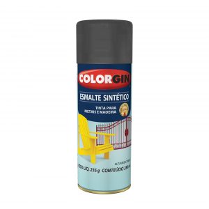Spray Colorgin Esmalte Sintético Preto 350ml