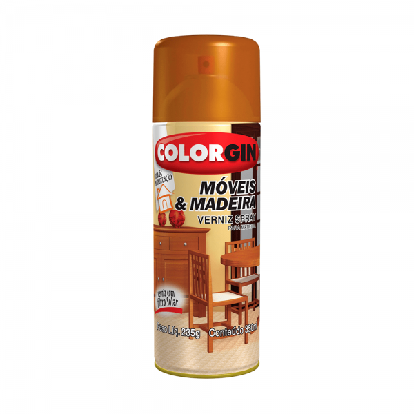 Spray Colorgin Móveis e Madeiras Imbuia 350ml