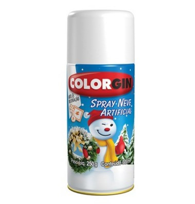 Spray Colorgin Neve Artificial Branco 300ml